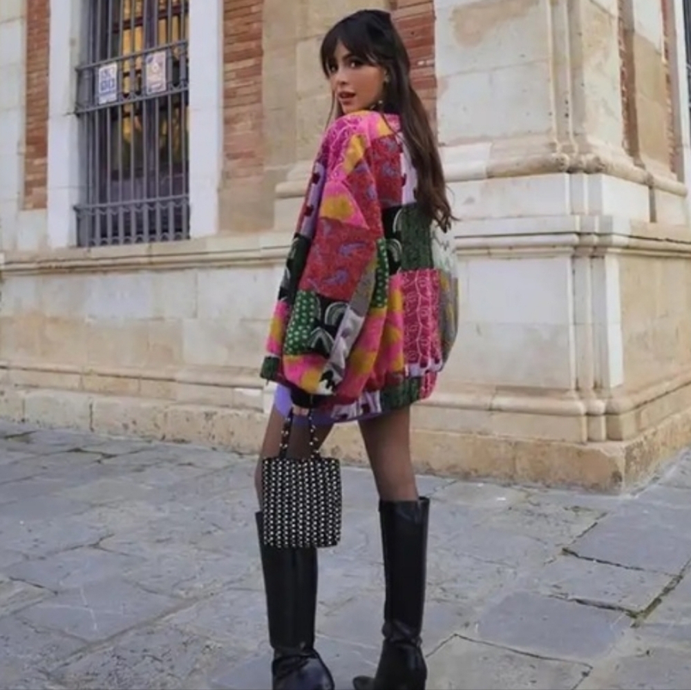 Multicolor Soft Bomber Jacket